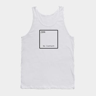 http code 204 No Content Tank Top